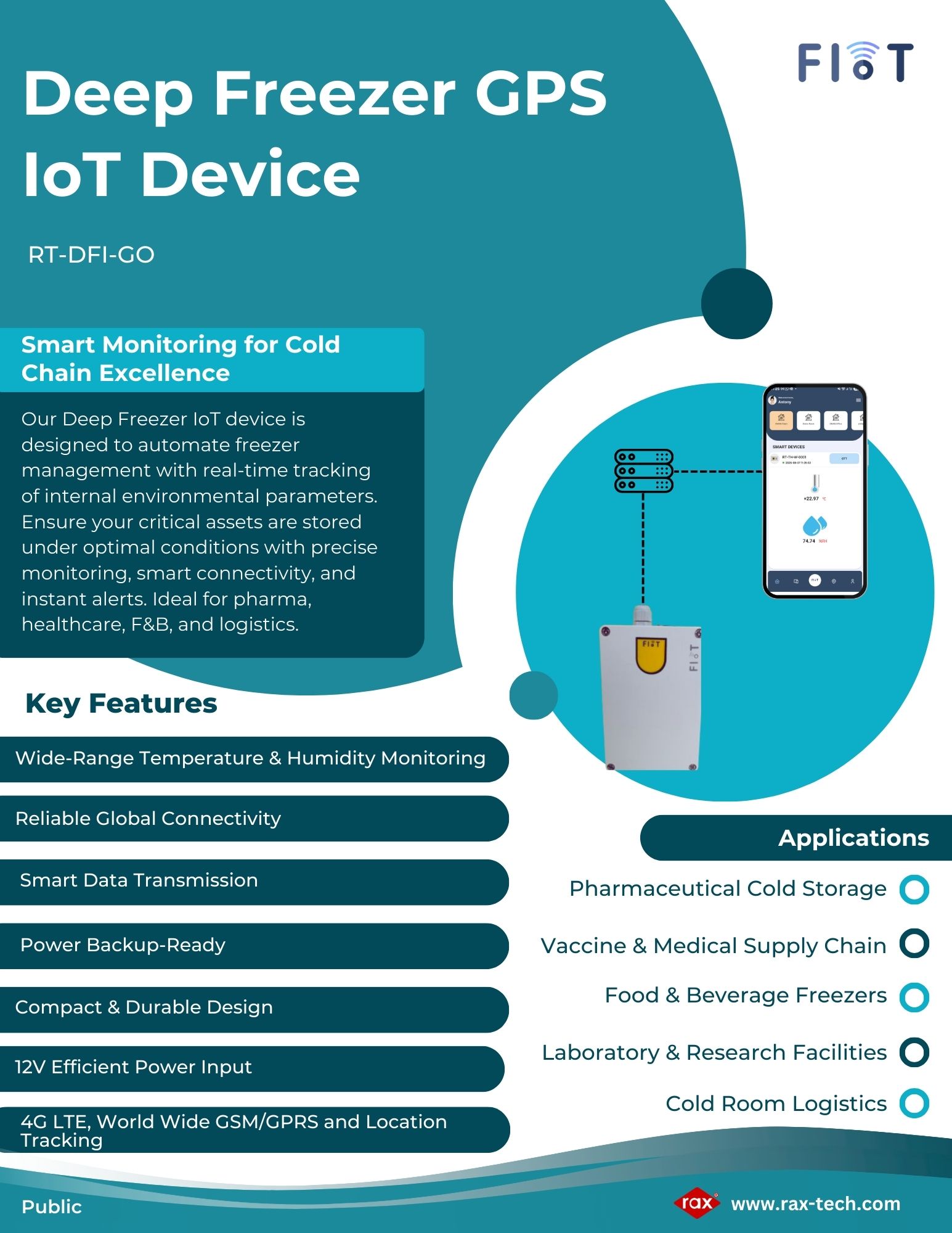 Deep Freezer GSM IoT flyer